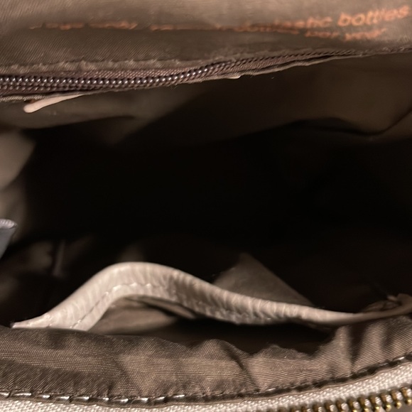 Matt & Nat vegan leather mini gray beige backpack - Picture 8 of 16